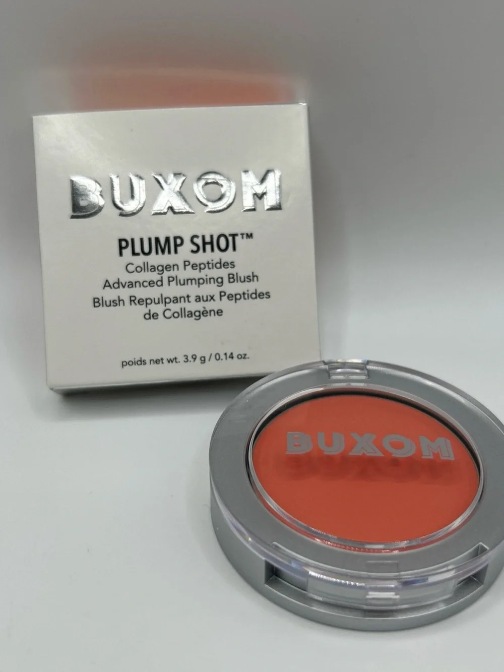 BUXOM ~ PLUMP SHOT ADVANCED PLUMPING BLUSH ~ CORAL CHEER ~ 0.14 OZ